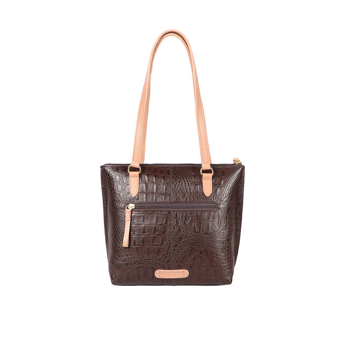 Ee Maple 02 Brown Leather Tote Bag