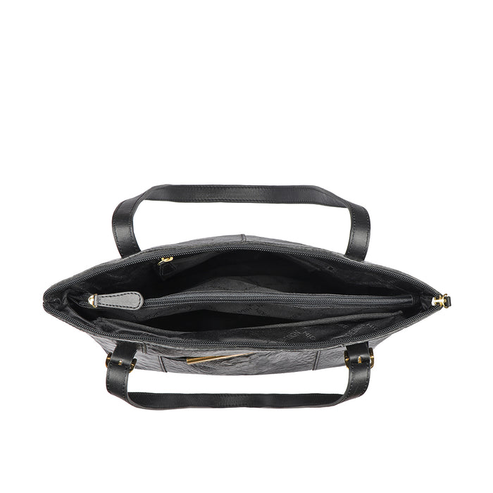 Ee Maple 03 Black Leather Shoulder Bag