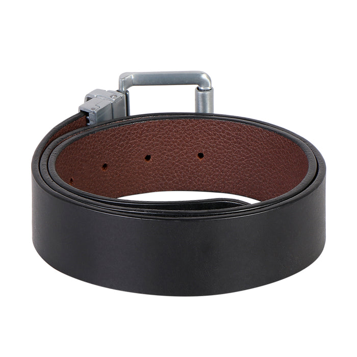 Ee Mateo Men's Black Reversible Leather Belt