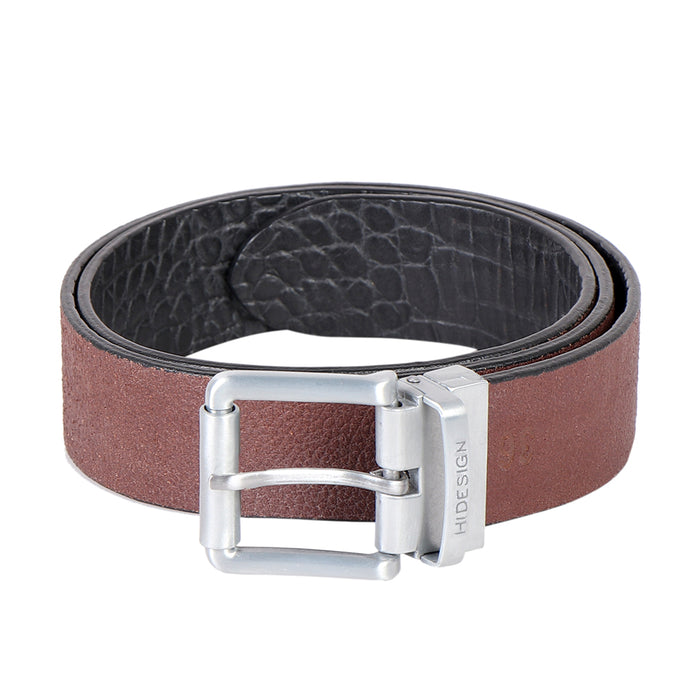 Ee Mateo Men's Black Reversible Leather Belt