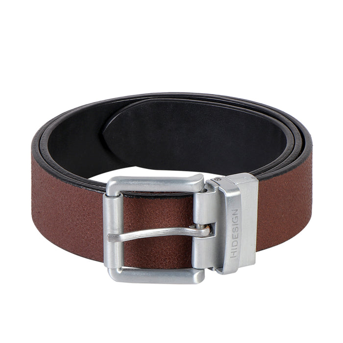 Ee Mateo Men's Black Reversible Leather Belt