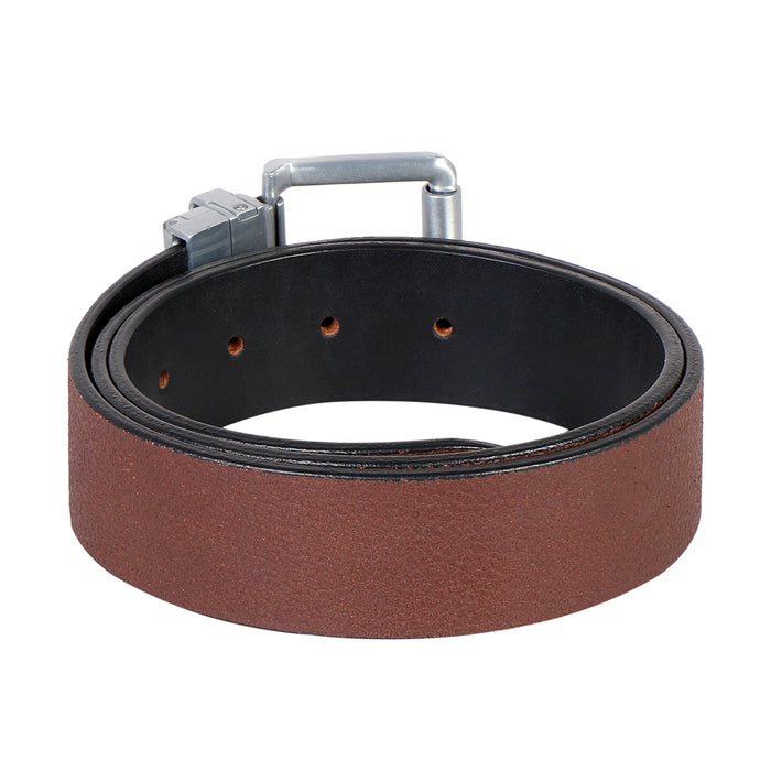 Ee Mateo Men's Black Reversible Leather Belt