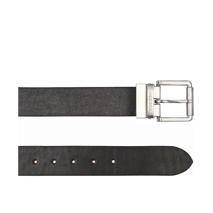 Ee Mateo Men's Black Reversible Leather Belt