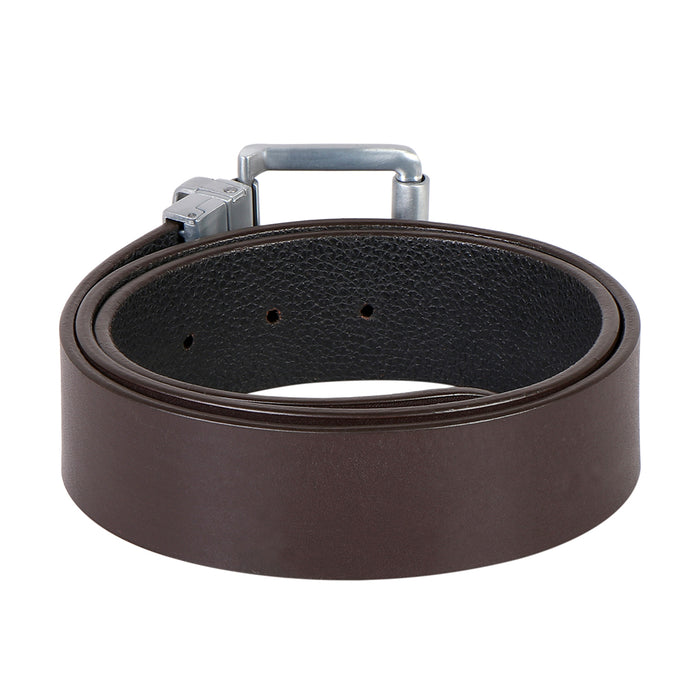 Ee Mateo Men's Brown Reversible Leather Belt