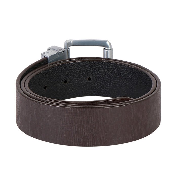 Ee Mateo Men's Brown Reversible Leather Belt
