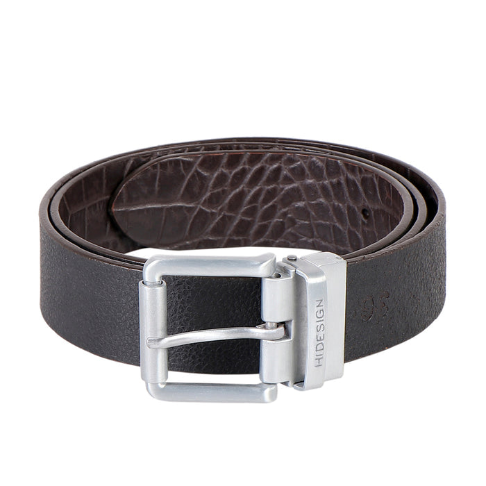 Ee Mateo Men's Brown Reversible Leather Belt