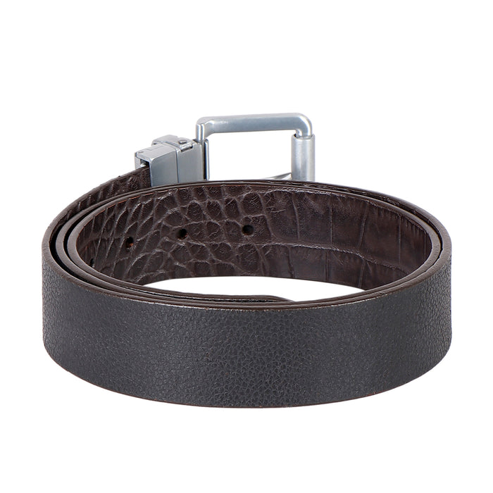 Ee Mateo Men's Brown Reversible Leather Belt