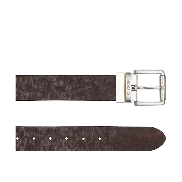 Ee Mateo Men's Brown Reversible Leather Belt