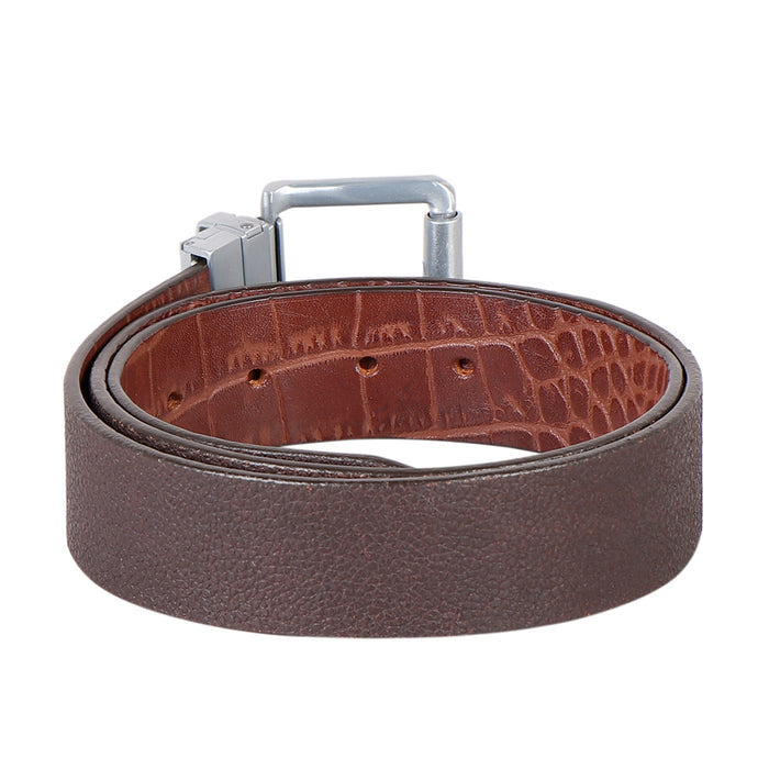 Ee Mateo Men's Tan Reversible Leather Belt