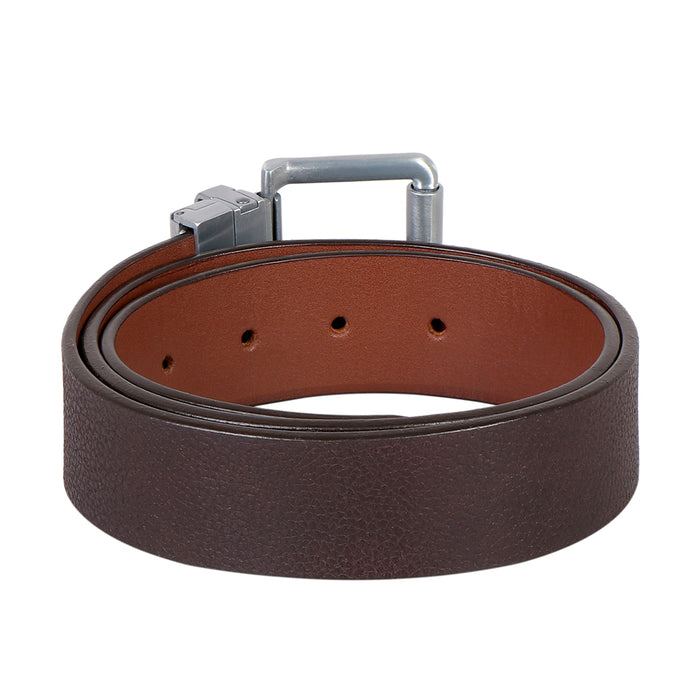 Ee Mateo Men's Tan Reversible Leather Belt