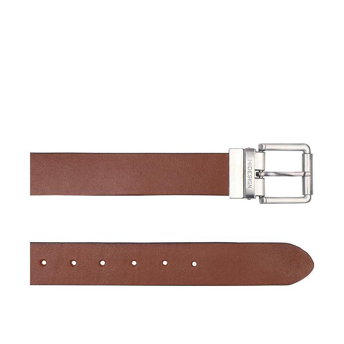 Ee Mateo Men's Tan Reversible Leather Belt