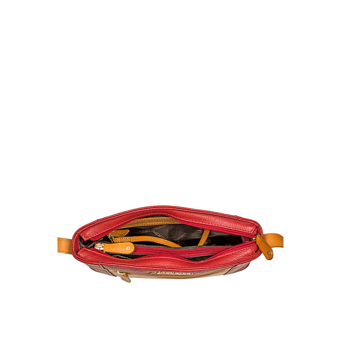Ee Menera 03 Red Leather Crossbody