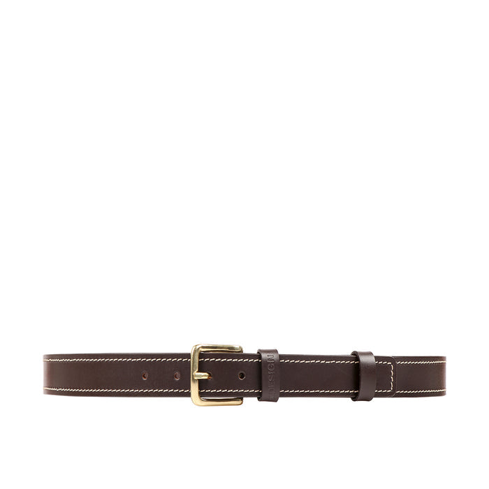 Ee Metis Men's Brown Non Reversible Leather Belt