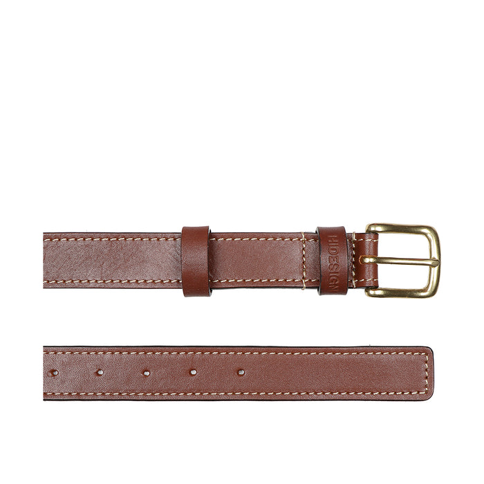 Ee Metis Men's Tan Non Reversible Leather Belt