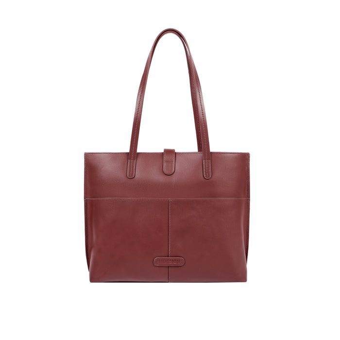 Ee Molokini 05 Blue Leather Tote Bag