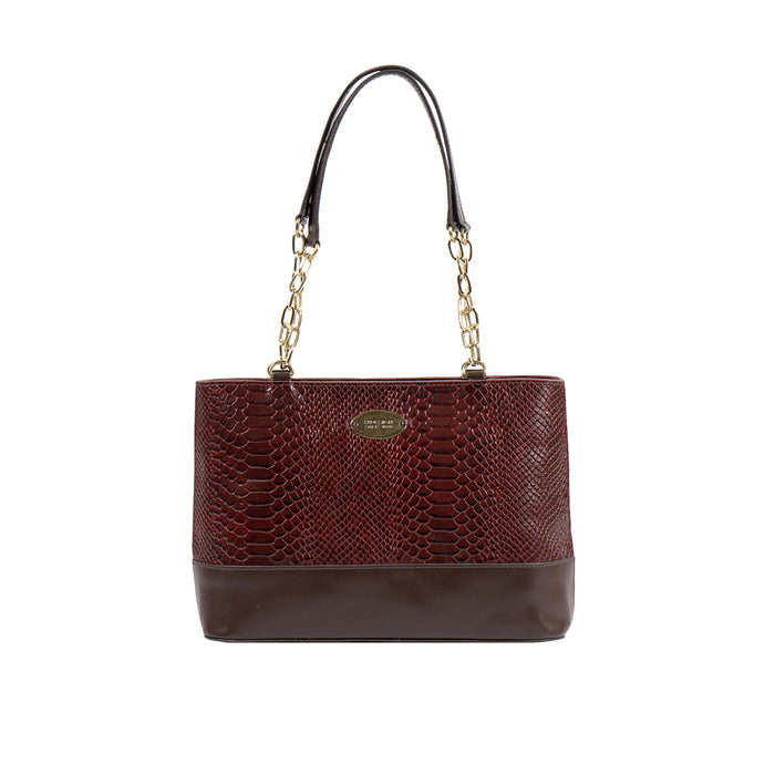 Ee Morocco 04 Red Leather Tote Bag