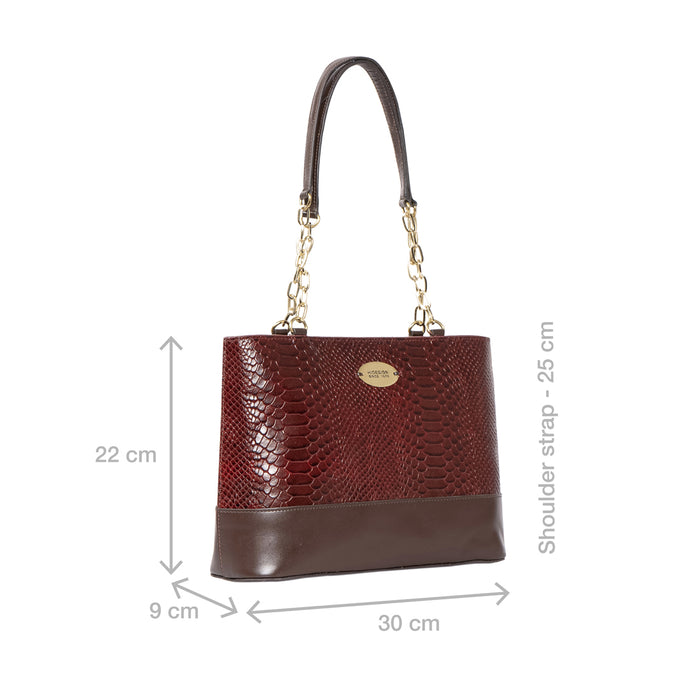 Ee Morocco 04 Red Leather Tote Bag