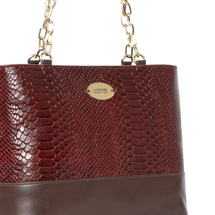 Ee Morocco 04 Red Leather Tote Bag