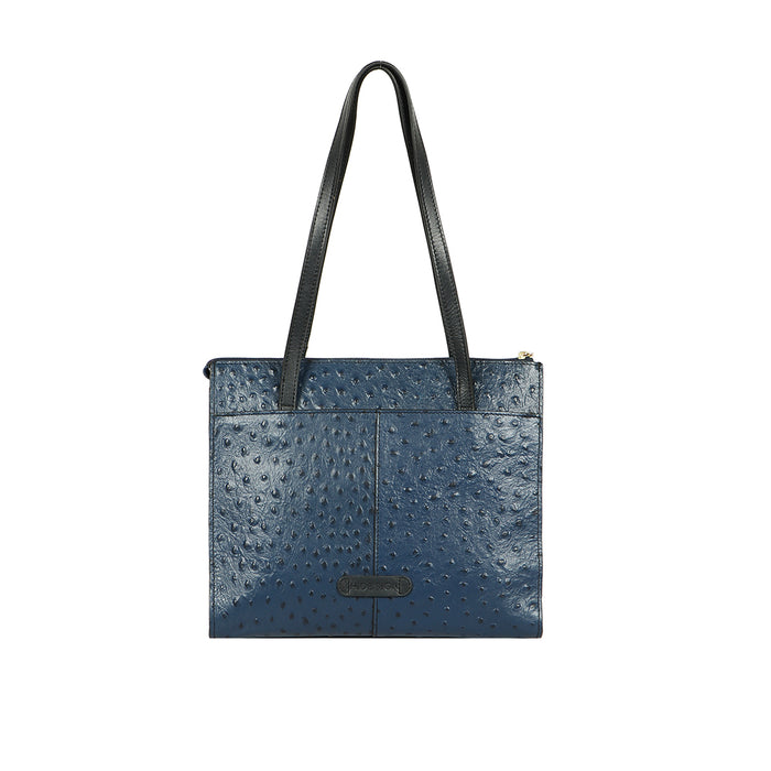 Ee Morocco 06 Blue Leather Shoulder Bag