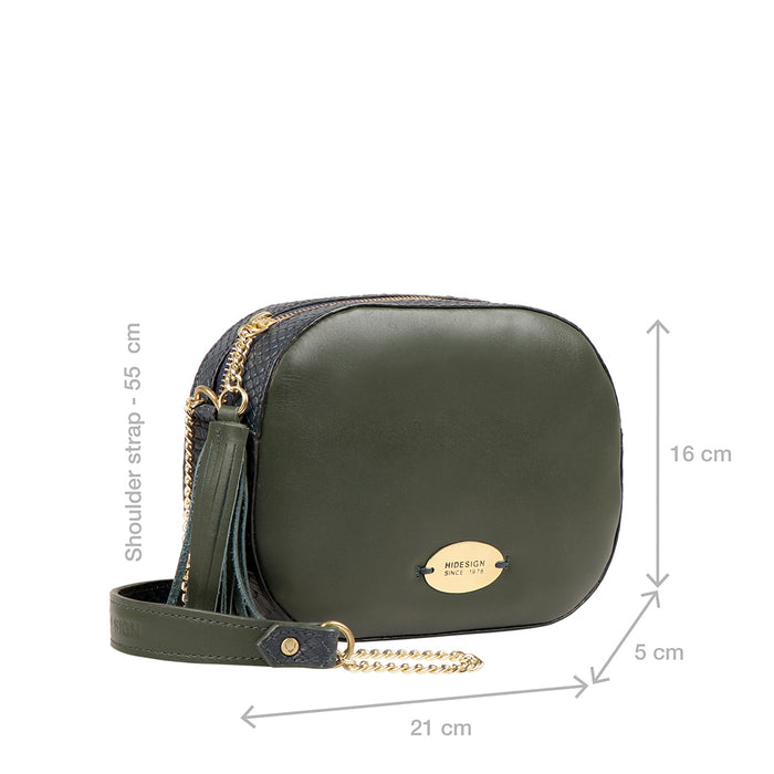 Ee Morocco 07 Green Leather Sling Bag