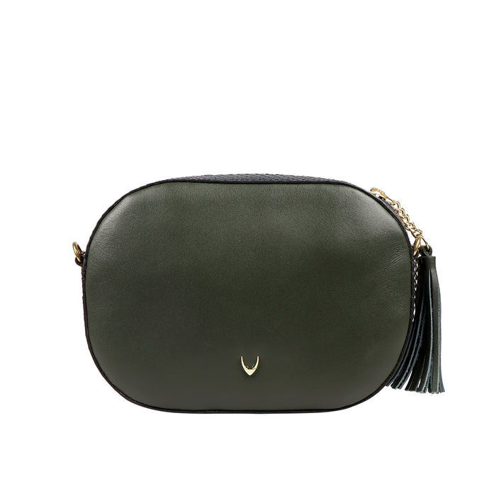 Ee Morocco 07 Green Leather Sling Bag
