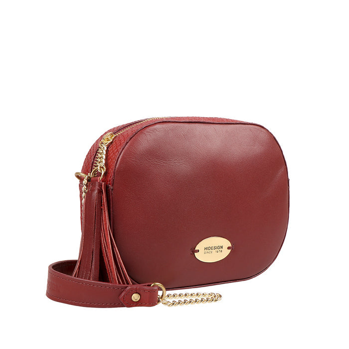 Ee Morocco 07 Red Leather Sling Bag