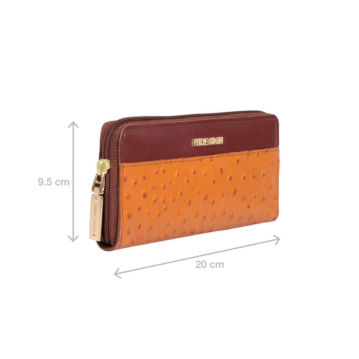 Ee Morocco W1-M Tan Leather Zip Around Wallet