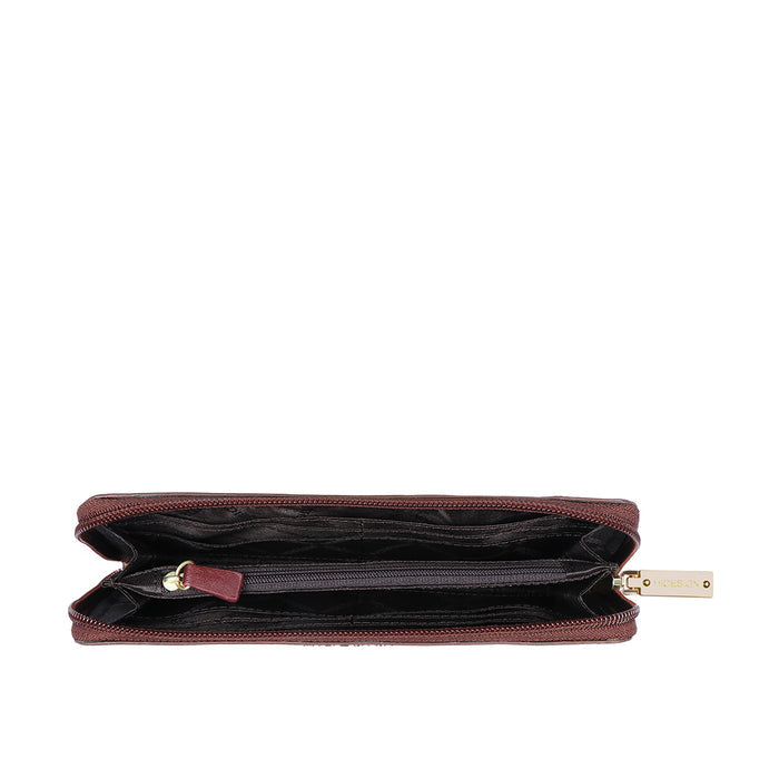 Ee Morocco W1-M Tan Leather Zip Around Wallet