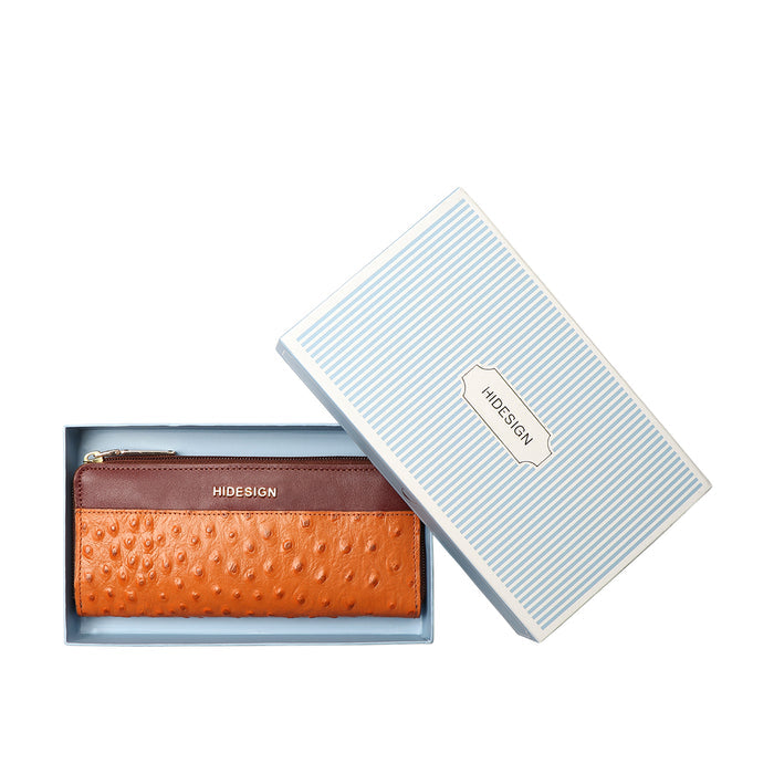 Ee Morocco W1-M Tan Leather Zip Around Wallet