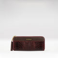 Ee Morocco W1  Marsala Leather Zip Around Wallet