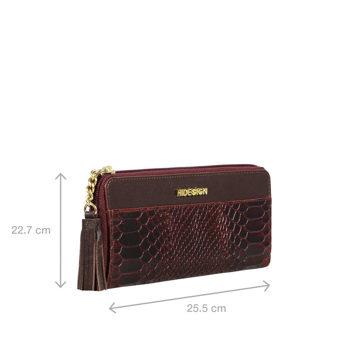 Ee Morocco W1  Marsala Leather Zip Around Wallet