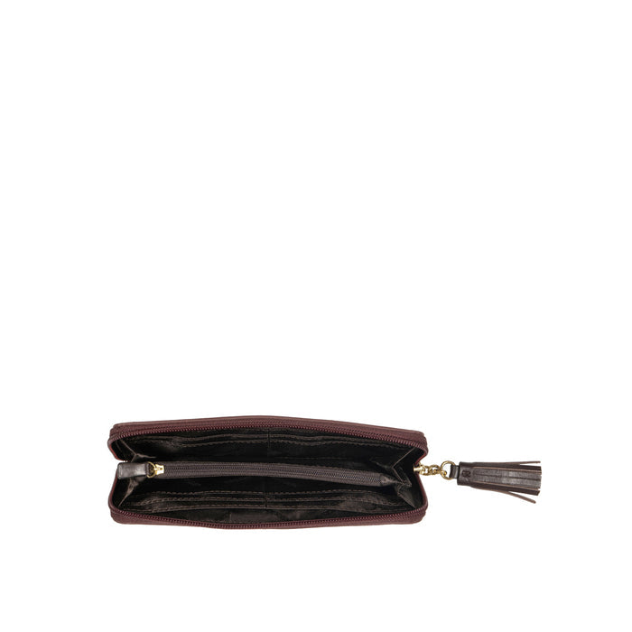 Ee Morocco W1  Marsala Leather Zip Around Wallet