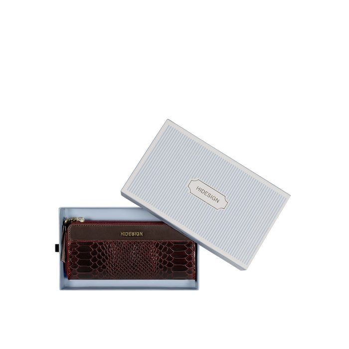 Ee Morocco W1  Marsala Leather Zip Around Wallet