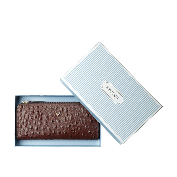 Ee Morocco W2-M Brown Leather Zip Around Wallet