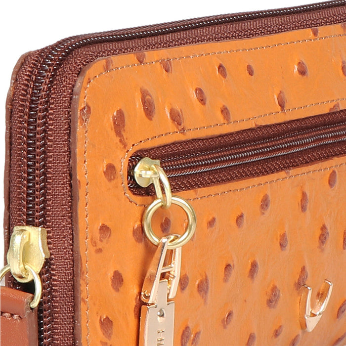 Ee Morocco W3-M Tan Leather Zip Around Wallet