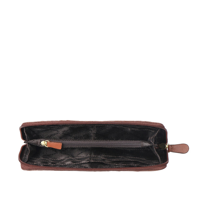 Ee Morocco W3-M Tan Leather Zip Around Wallet