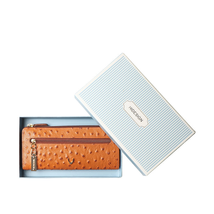 Ee Morocco W3-M Tan Leather Zip Around Wallet