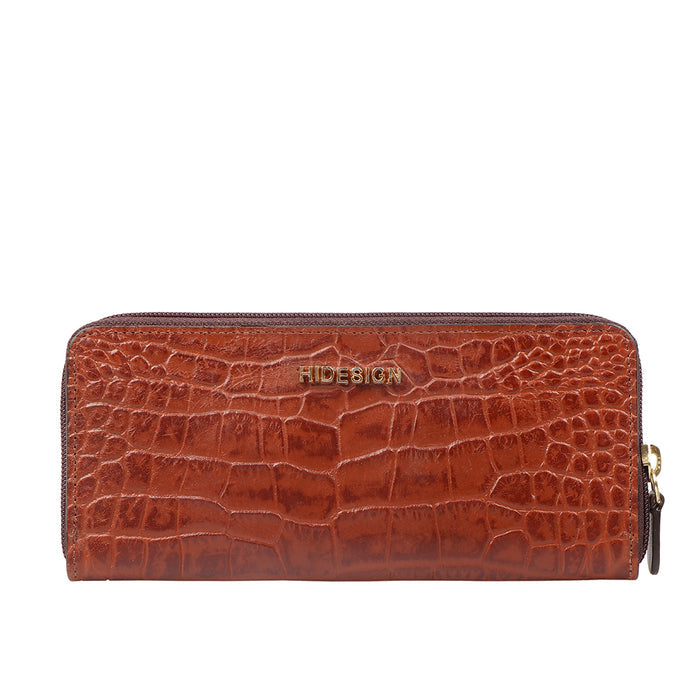 Ee Morocco W3  Tan Leather Zip Around Wallet