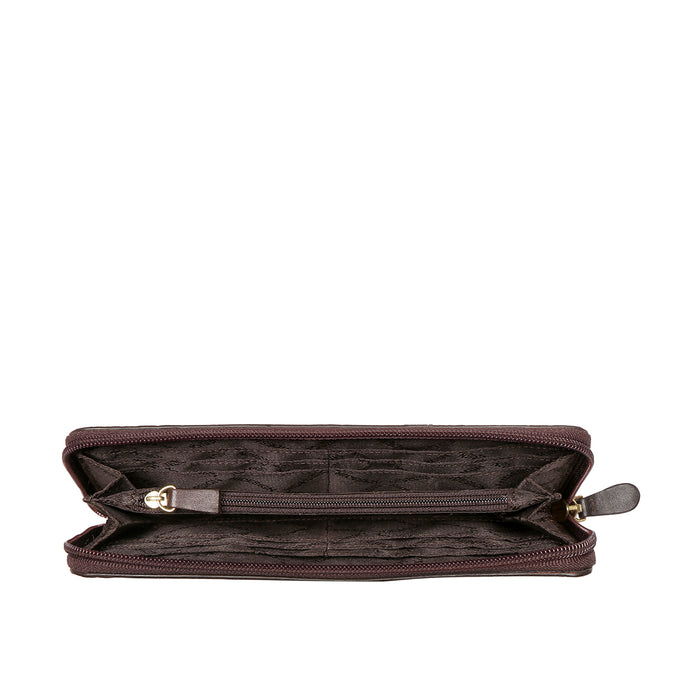 Ee Morocco W3  Tan Leather Zip Around Wallet