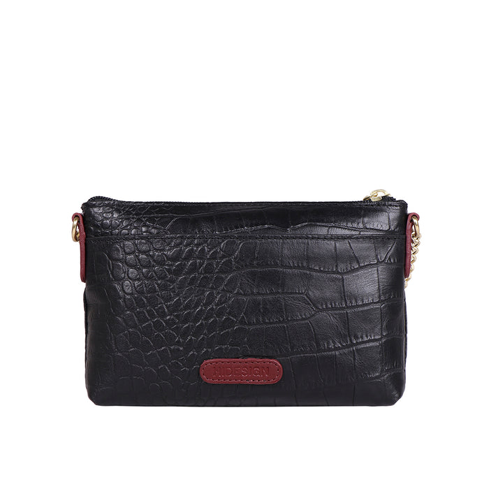 Ee Morocco W5 Black Leather Sling Wallet