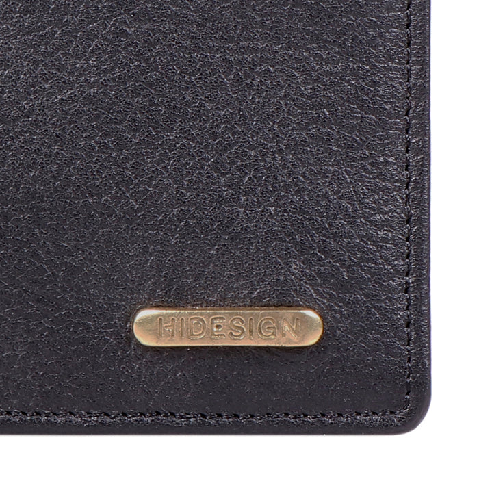 Ee Myw-01  Black Leather Bi-Fold Wallet