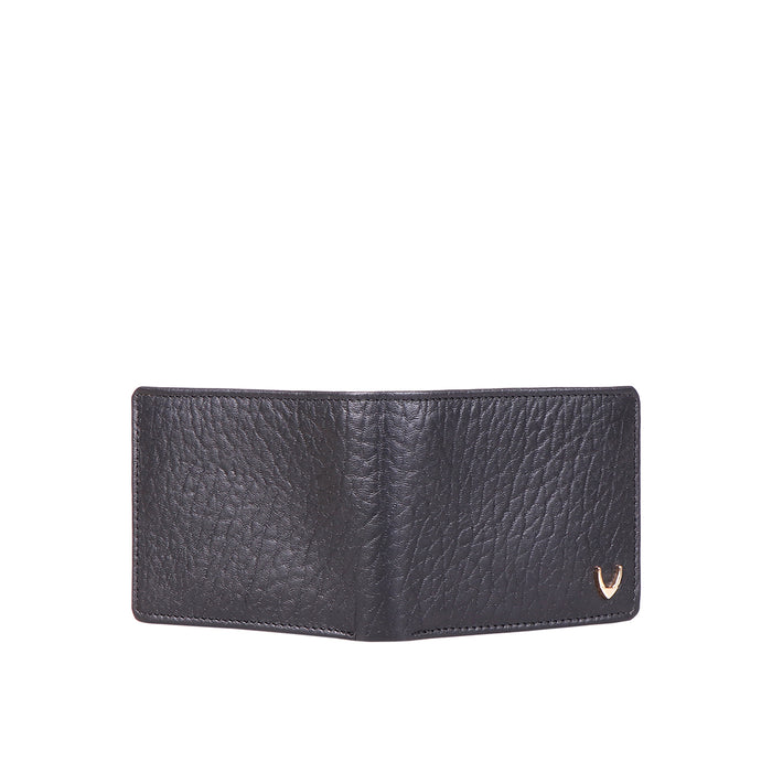 Ee Myw-01A  Black Leather Bi-Fold Wallet
