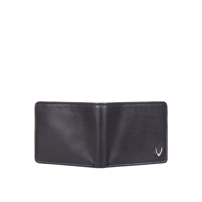 Ee Myw-01A  Black Leather Bi-Fold Wallet