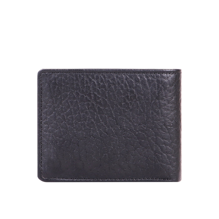 Ee Myw-01A  Black Leather Bi-Fold Wallet
