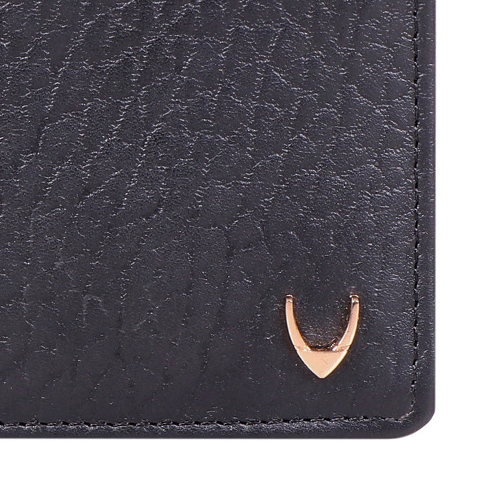 Ee Myw-01A  Black Leather Bi-Fold Wallet