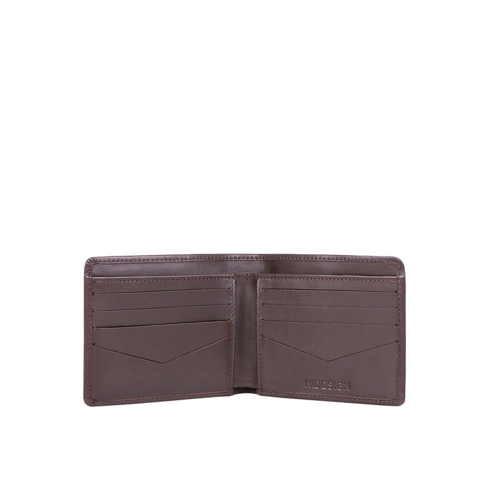 Ee Myw-01A  Brown Leather Bi-Fold Wallet