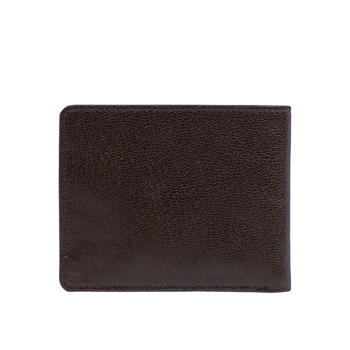 Ee Myw-01A  Brown Leather Bi-Fold Wallet