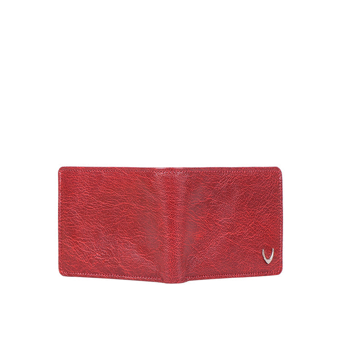 Ee Myw-01A  Red Leather Bi-Fold Wallet