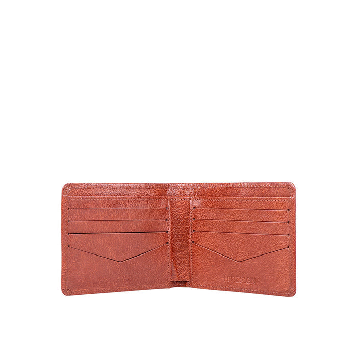 Ee Myw-01A  Tan Leather Bi-Fold Wallet
