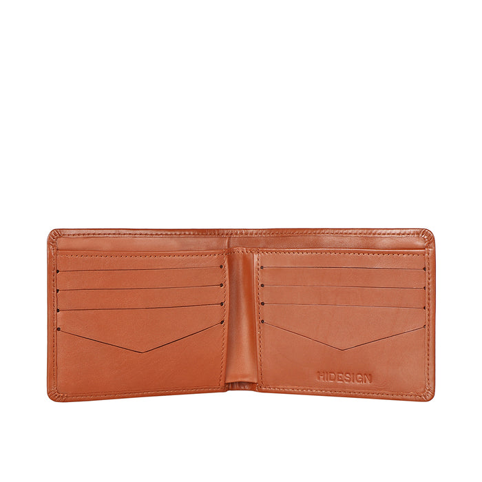 Ee Myw-01A  Tan Leather Bi-Fold Wallet